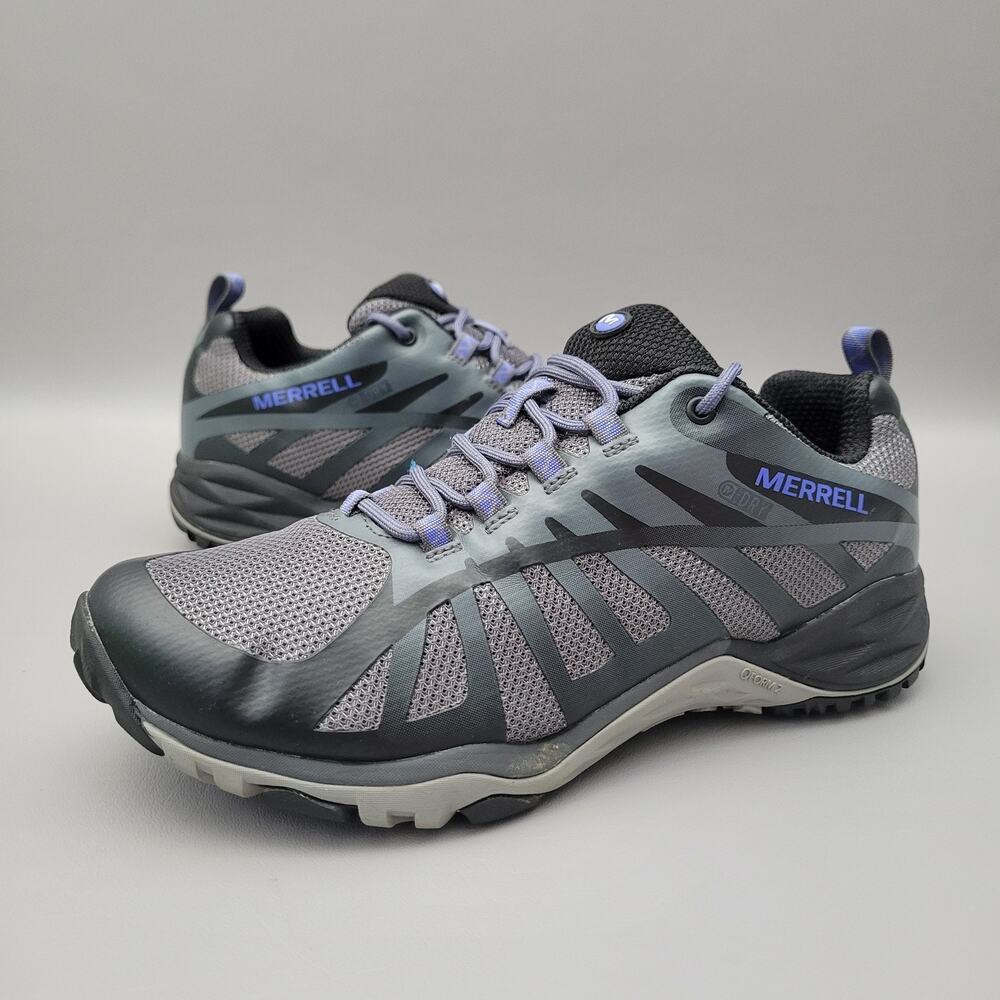 Merrell Siren Edge Q2 Shoes Women's 8.5 Black Gray Trail Hiking Outdoor Sneakers